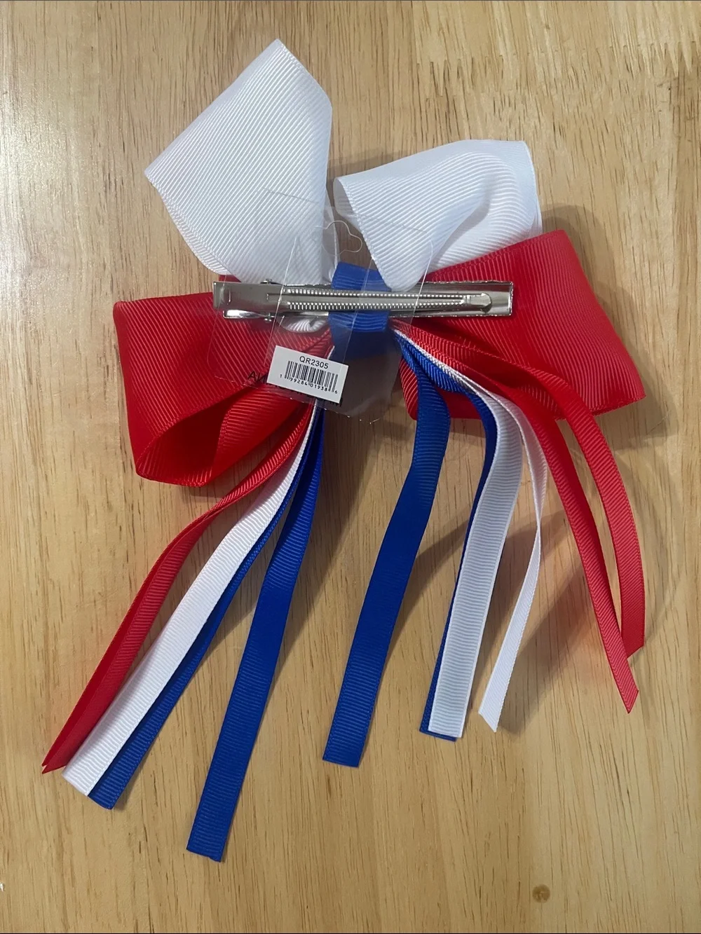 Patriotic Red White & Blue Hair Bow | Kids Hair Accessory